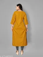 Floral Embroidered Cotton Blend Kurti for Women 