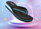 Slippers for Women (Aqua Blue & Black, 4)