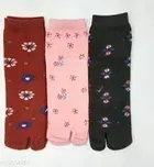 Woolen Breathable Ankle Length Socks for Women 