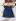 Cotton Frock for Girls (Navy Blue, 3-6 Months)