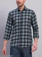 Cotton Blend Checked Shirts for Men, Multicolor 