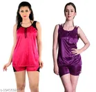 Satin Nightdress Set for Women 