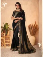Georgette Self Design Saree for Women 