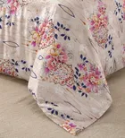 Simple Home 120TC Floral Queen Bedsheet 88x96inch Lavender