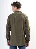 100% Cotton Full Sleeves Solid Shirt for Men 