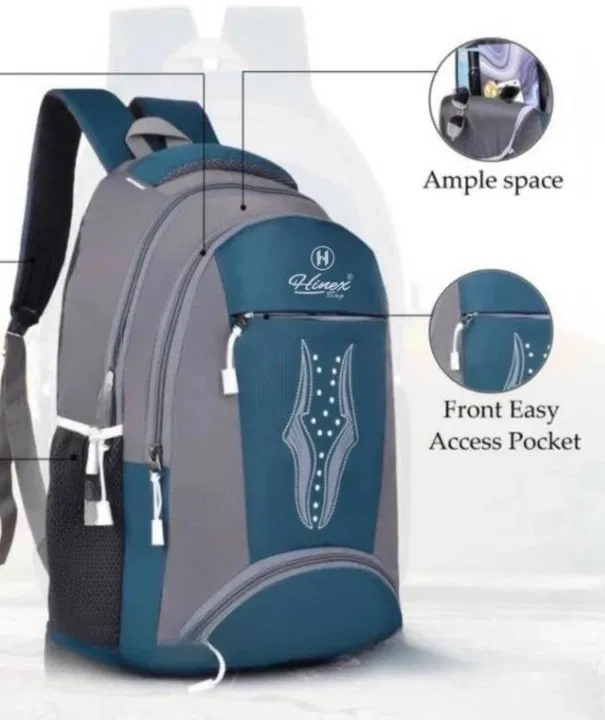 Polyester Laptop Backpack (Blue)