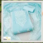 Embroidered Floral Patiala Suit for Women 