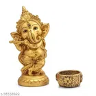 Lord Ganesha Idol with Diya 