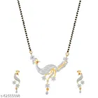 Alloy Mangalsutra with Earrings for Women 