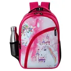 KG Kids School Backpack Unicorn Character Bags for Boys and Girls(Pink, Pack of 1)