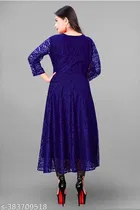 Net Kurti for Women,  Blue  