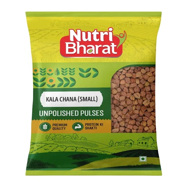 Nutri Bharat Unpolished Kala Chana 500 g
