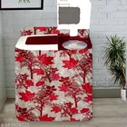 KANUSHI Industries® Fridge Covers / Refrigerator Cover +1 Pc Top Load Semi Automatic Washing Machine Cover 