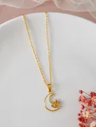 Gold Plated Chain & Pendant for Women & Girls 