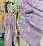 Jimmy Choo Embroidered Saree For Women, Purple