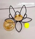 Metal Decorative Moroccan-Style Candle Holder 