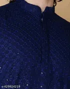 Embroidered Mandarin Neck Kurta for Men 