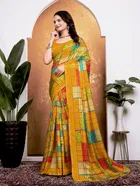 Georgette Printed Saree for Women 