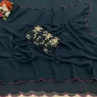 Silk Woven Design Saree for Women, Navy Blue 