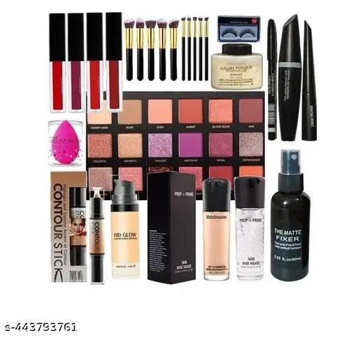 Face Makeup Combo, Multicolor, Set of 1