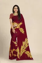 Georgette Daily Wear Printed Saree With Blouse 