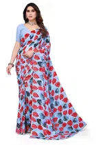 Georgette Printed Saree for Women 