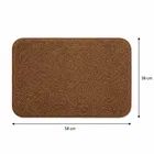Microfiber Anti Skid Ultra Soft Bathmat and Shaggy Floor Mats [58x38CM] Brown