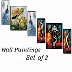 MDF 2 Pcs Designer Wall Painting for Home & Office 