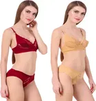 Cotton Blend Lingerie Set for Women 