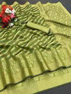 Organza Printed Saree for Women 