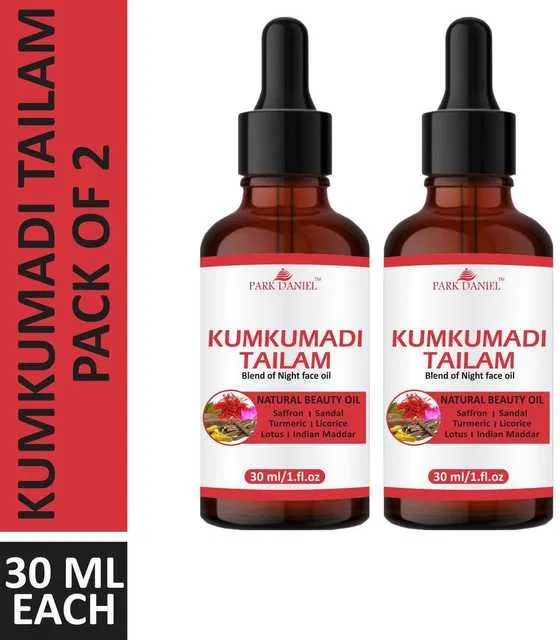 Park Daniel Kumkumadi Face Oil (Pack of 2, 30 ml) (SE-492)