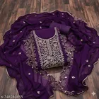Georgette Punjabi/All Over Suits Semi-Stitched Suits 
