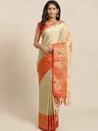 शारदा क्रिएशन कॉटन एम्बेलिशड साड़ी 