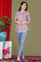 Cottonthree Quarter Sleeves Top for Women 