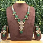 Premium Quality Kundan Jewellery Set for Women, Green