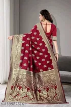 Banarasi Silk Zari Woven Saree for Women 