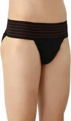 Athletic Supporter For Gym Fitness Running Daily Exercise For Men Boys And Mans Supporter Red, Black 