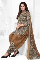 Punjabi Floral Unstitched Suit for Women 