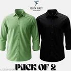 Polycotton Solid Shirts for Men, Multicolor 