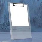 Amazing Paper Clipboard | Writing Pad | Drawing/Writing/Exam Board/Clipboard with Clip and Elastic - Sturdy, Lightweight for Office, School, College Transparent Exam Pad