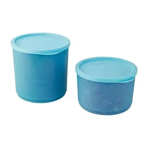 Fresherware Airtight Round Containers Set of 2 (800ml, 1200ml) Assorted
