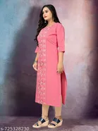 Floral Embroidered Cotton Kurti for Women 