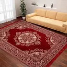 Alqsa Elegant Abstract Floral Red Carpet 5x7feet