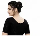 Readymade Stretchable Polyester Blouses for Women ,Black 