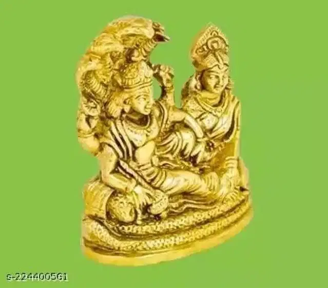 Vishnu Laxmi Idol (Gold)