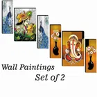 MDF 2 Pcs Designer Wall Painting for Home & Office 