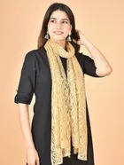 Net Self-Design Dupatta for Women 