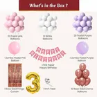 3rd Happy Birthday Balloon Decoration Kit, Multicolor, Pack Of 66