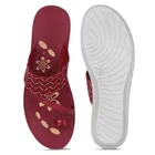 Flats for Women, Maroon 