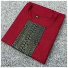 Cotton Kurti for Women,  Red  